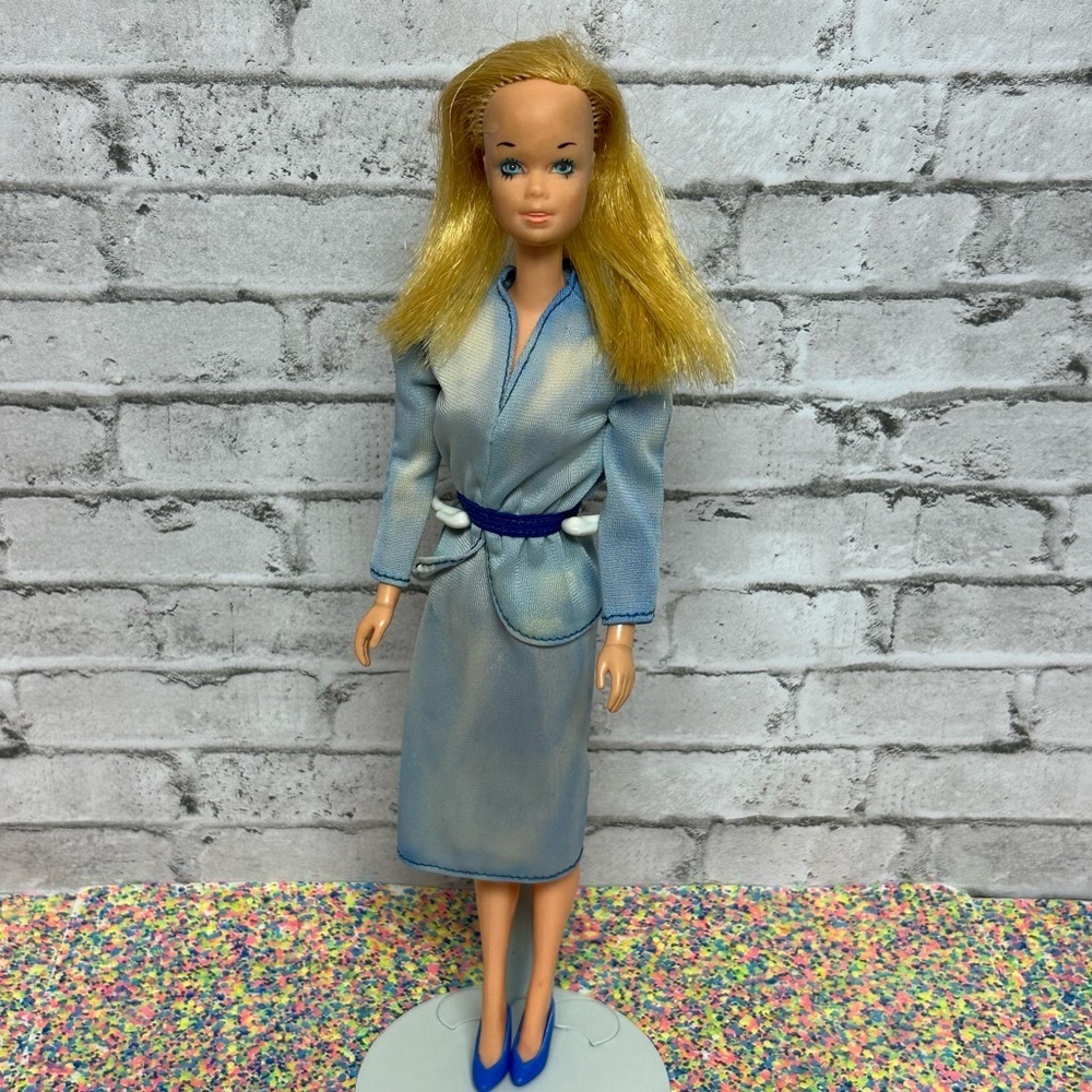 Barbie Vintage 1977 Doll 7382 Stacey Face Mold 1958 Korea Hole in Feet READ